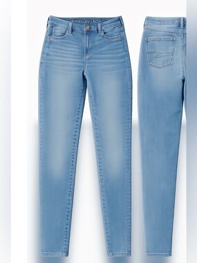 American Eagle Outfitters High-Rise Light Blue Slim Jeans